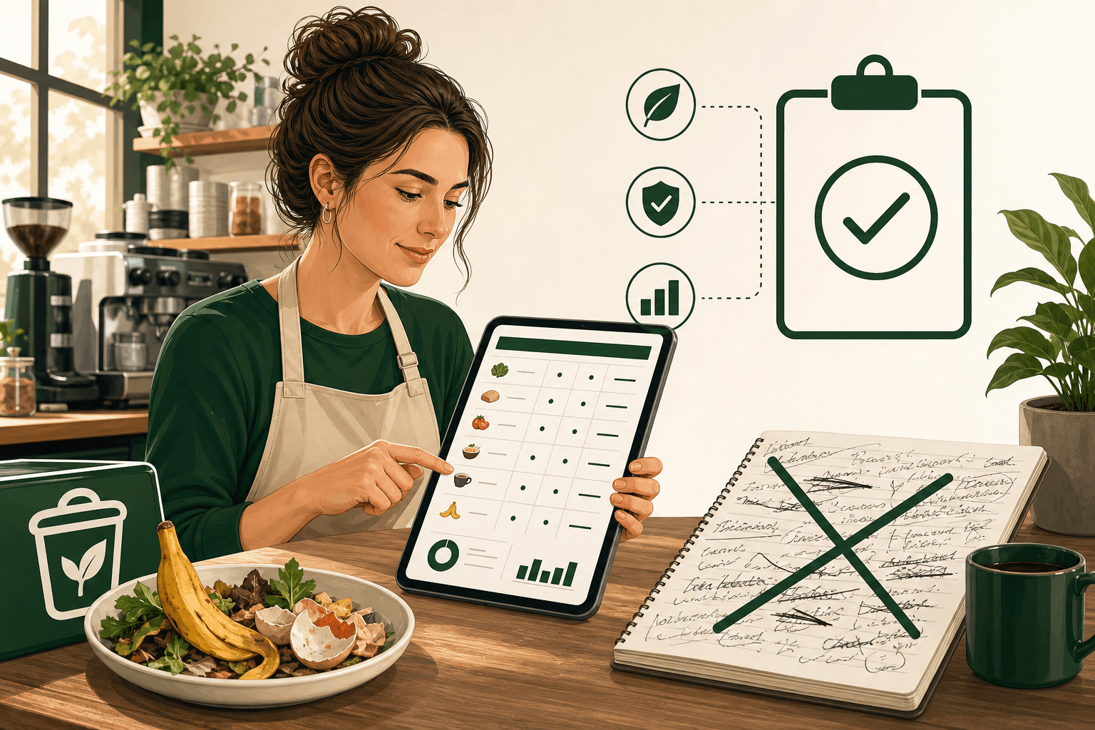 Structured digital waste logs replace notebooks when auditors ask for months of item-level history