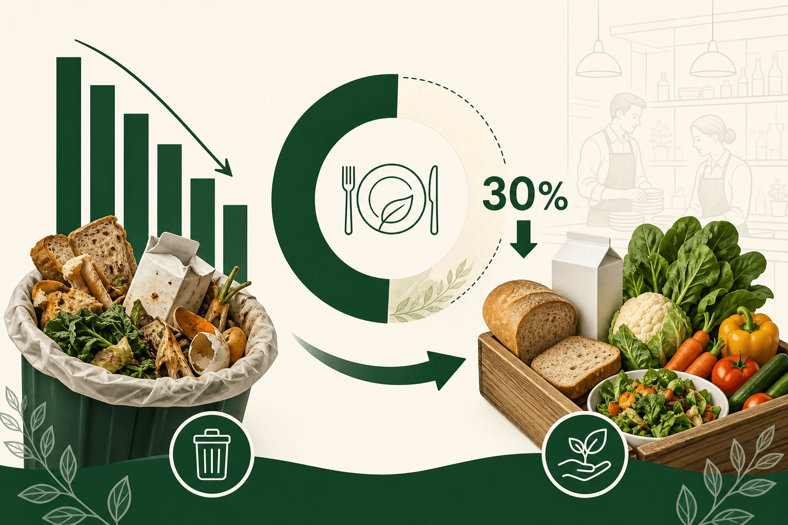 Binding EU target: 30% less food waste from restaurants and food service by 2030